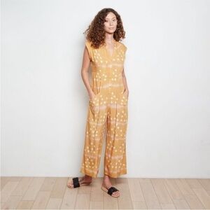Anthropologie The Odells Sherbert Tie-Dye Jumpsuit Size Small Petite
